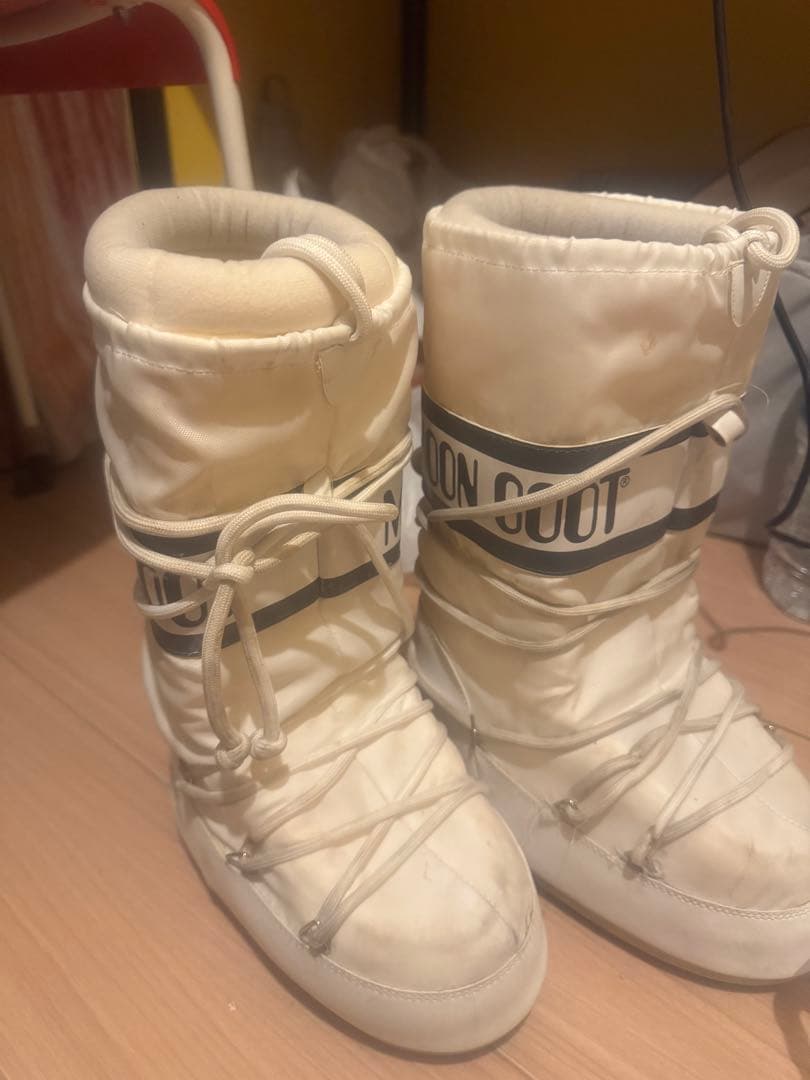 MOON BOOT ホワイト スノーブーツ 女性用