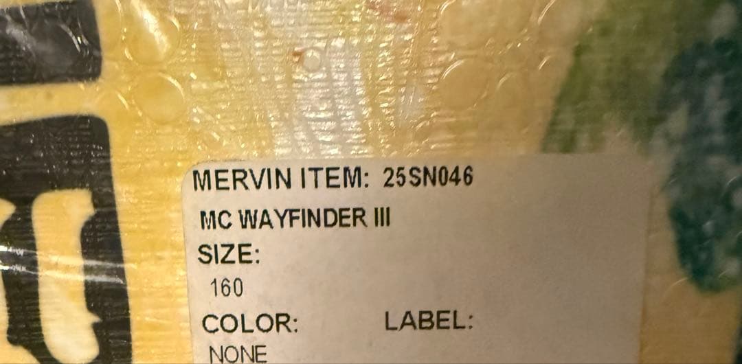 新品未使用　激レア　LIBTECH MC WAYFINDER III 160cm
