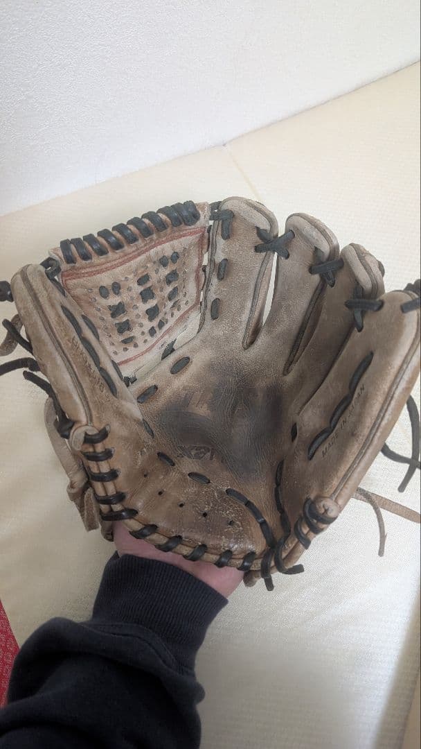 硬式野球内野用グローブ 右投げ用 ベージュ