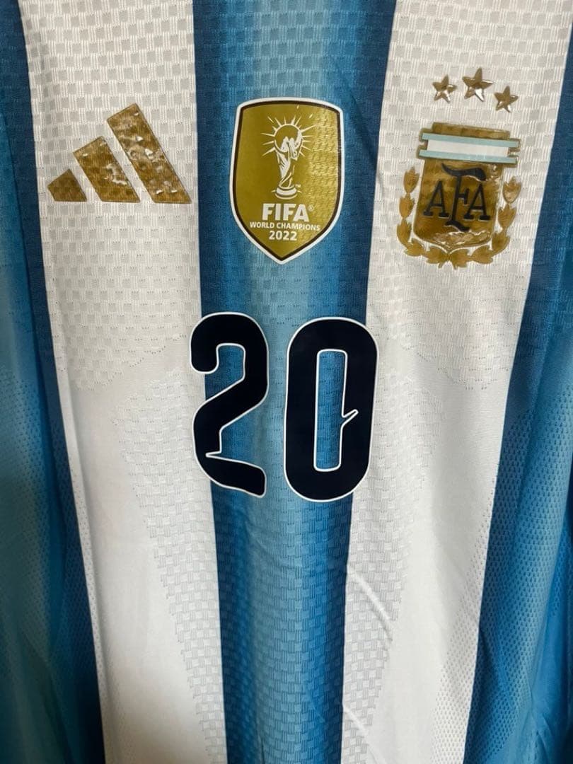 【新品】マクアリスター　アルゼンチン代表　選手仕様　2026　長袖　フルパッチ