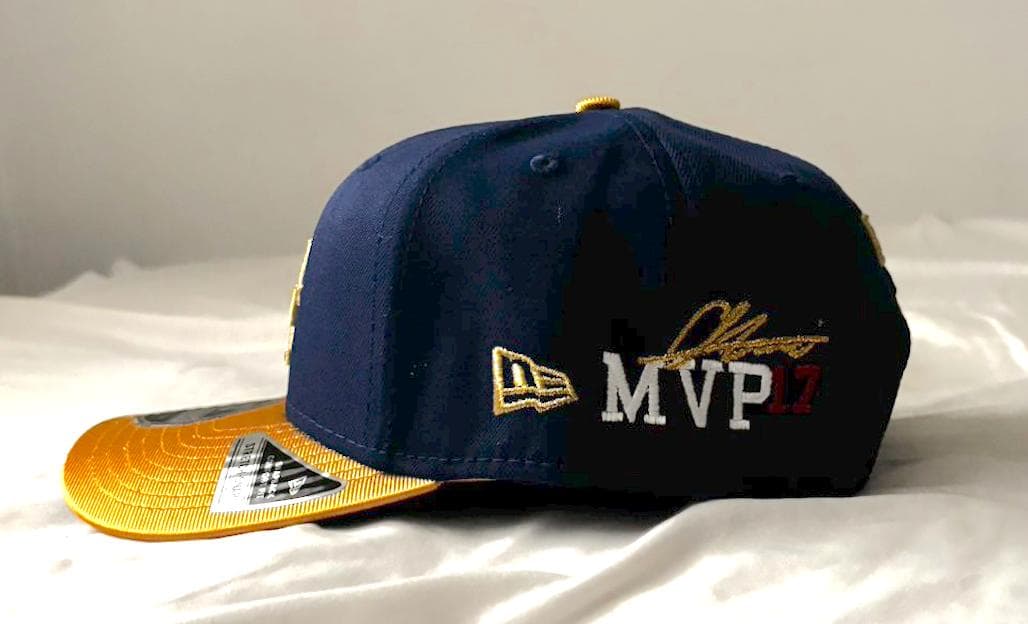 大谷翔平モデル ドジャース 2連覇記念 ネイビー×ゴールド MVP刺繍 2026