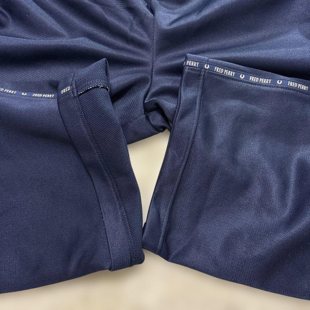 80-90ｓ！フレッドペリー★navy　XL◎ワイドライントラックパンツ★