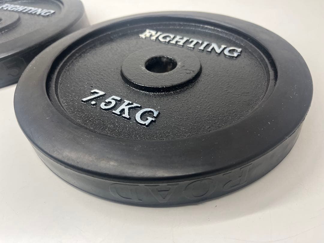 FIGHTING ROAD 7.5kg 2枚 ダンベル プレート ラバー付き