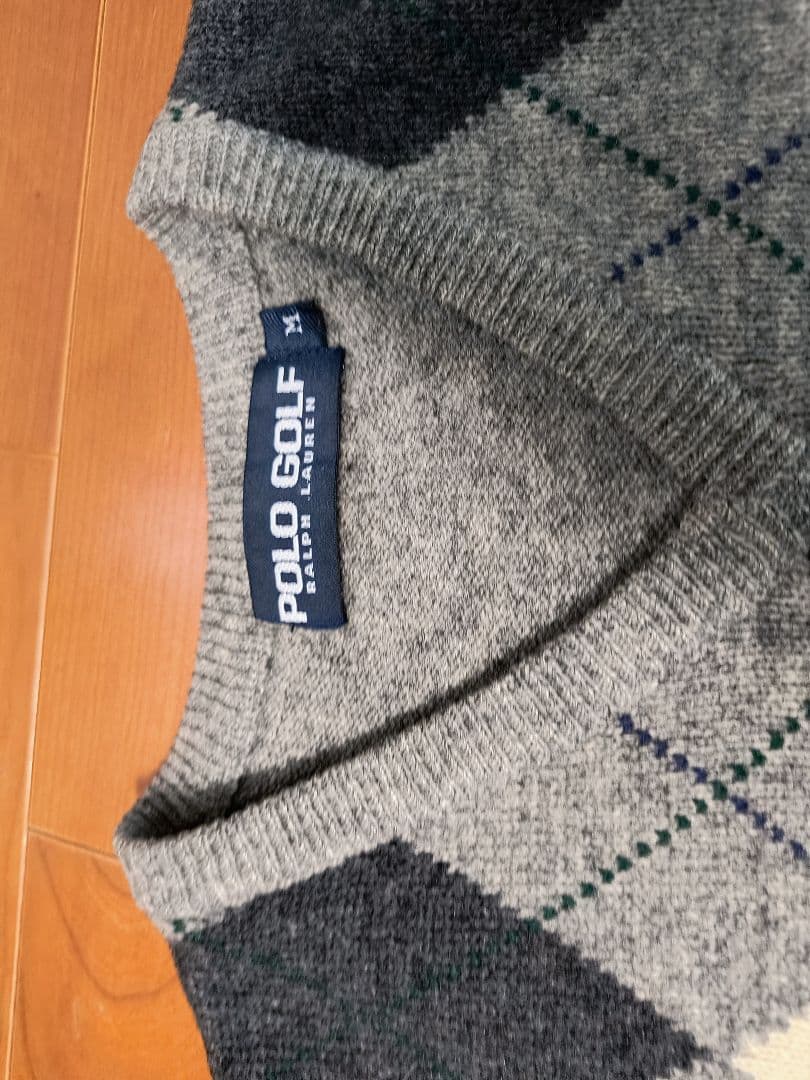 POLO GOLFラルフローレン　ベスト　アーガイル柄ニットベスト2枚セットМL