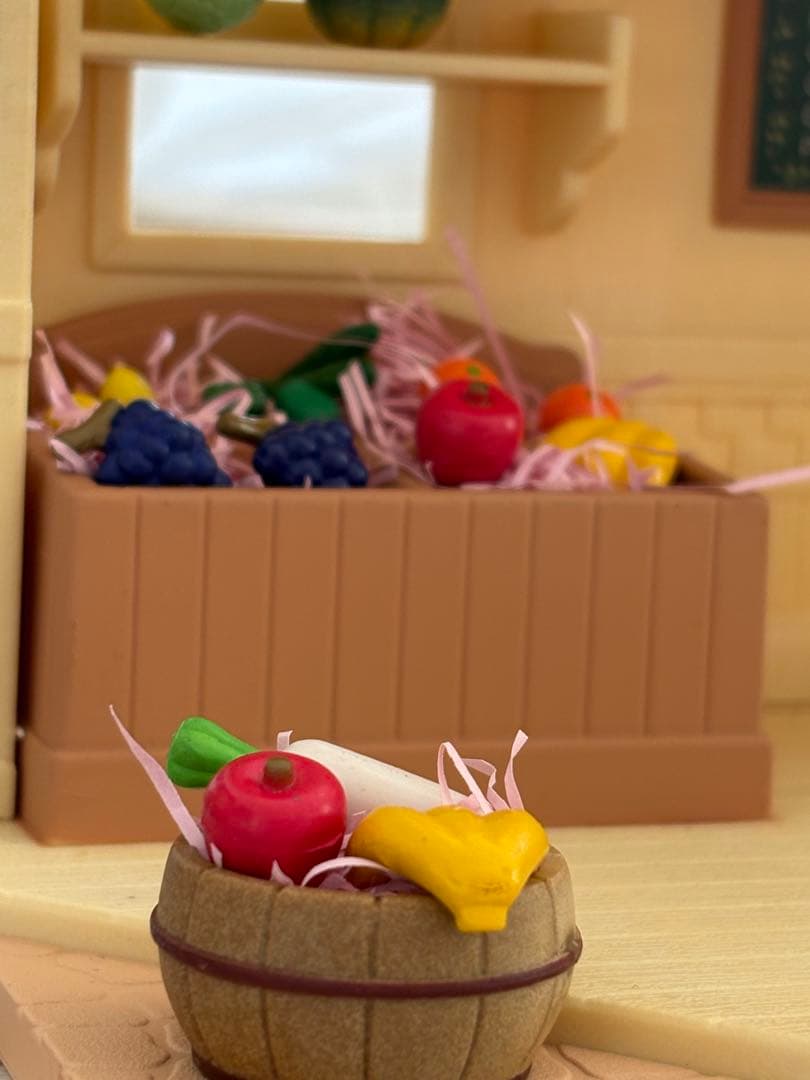 シルバニア　初期　廃盤　アライグマの八百屋さん　野菜づくり