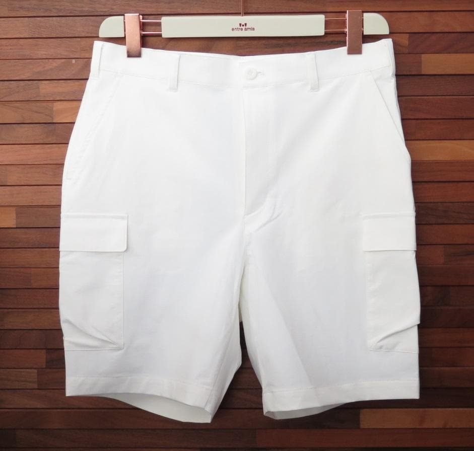 ⓂBEAMS GOLF（ビームス ゴルフ）ストレッチ カーゴショートパンツ白
