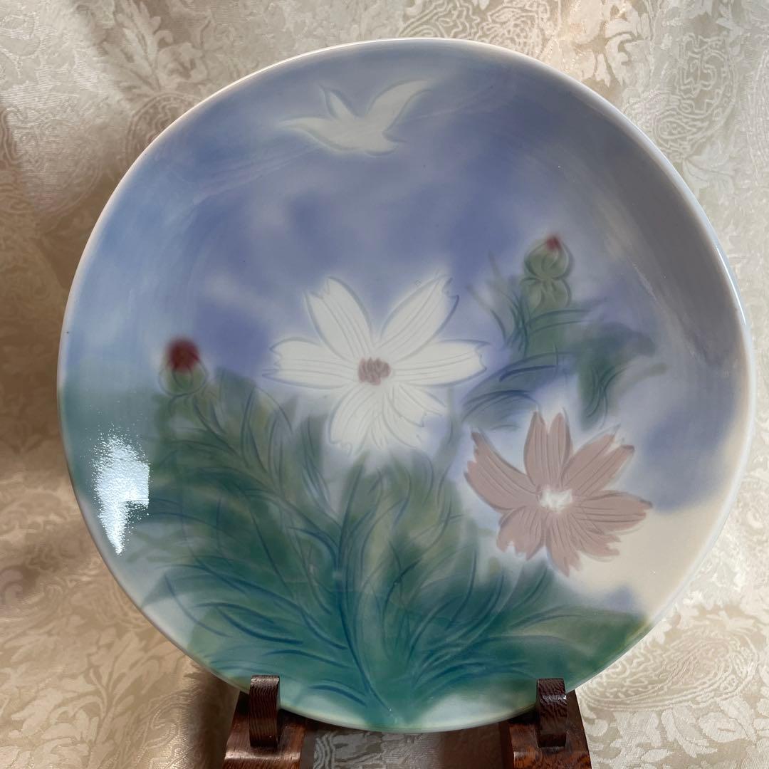 【秤屋苑子】皿　手描き　5枚　日本橋三越・銀座松屋 個展作家