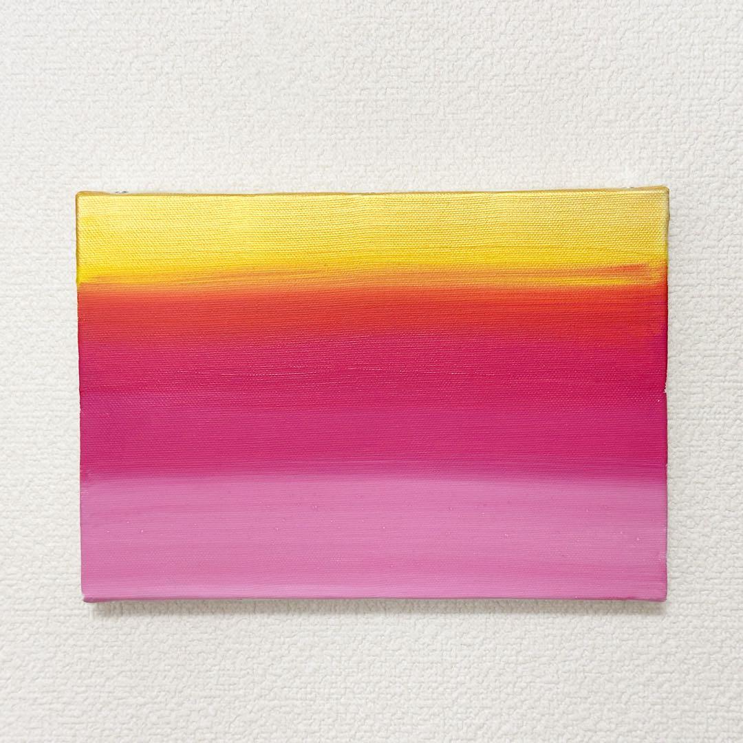 アクリルグラデーション絵画2点セット