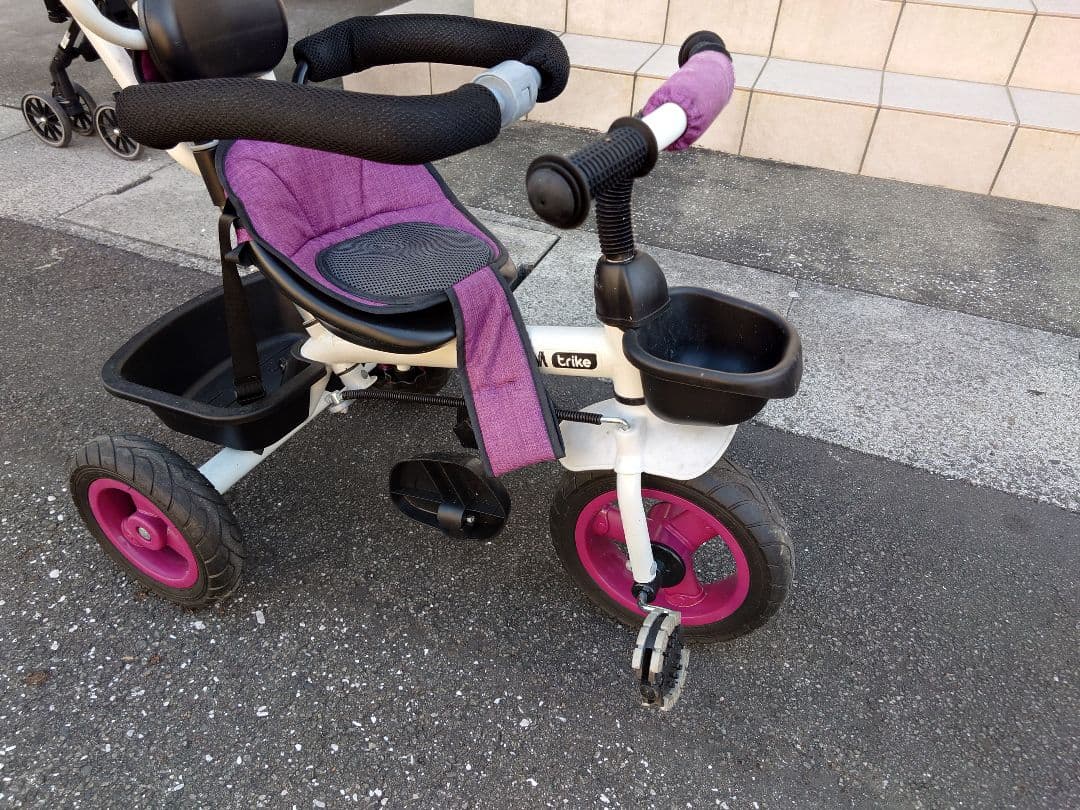 ホワイト/パープル 幼児用自転車