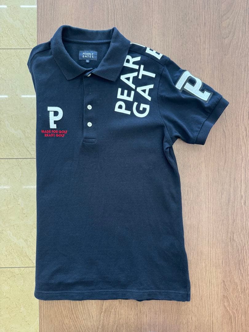 PEARLY GATES ポロシャツ ネイビー 5【中古】