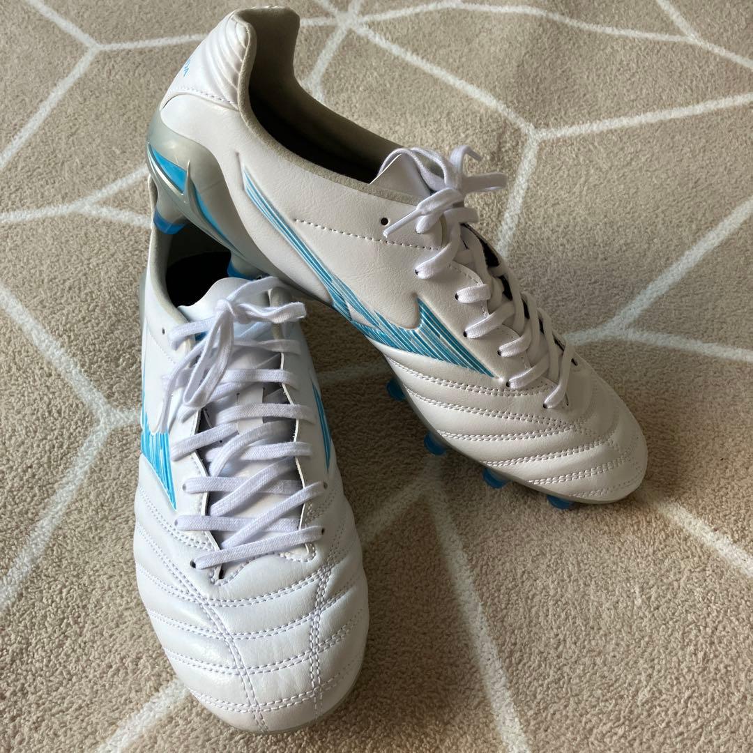 Mizuno サッカーシューズ スパイク ホワイト/ブルー