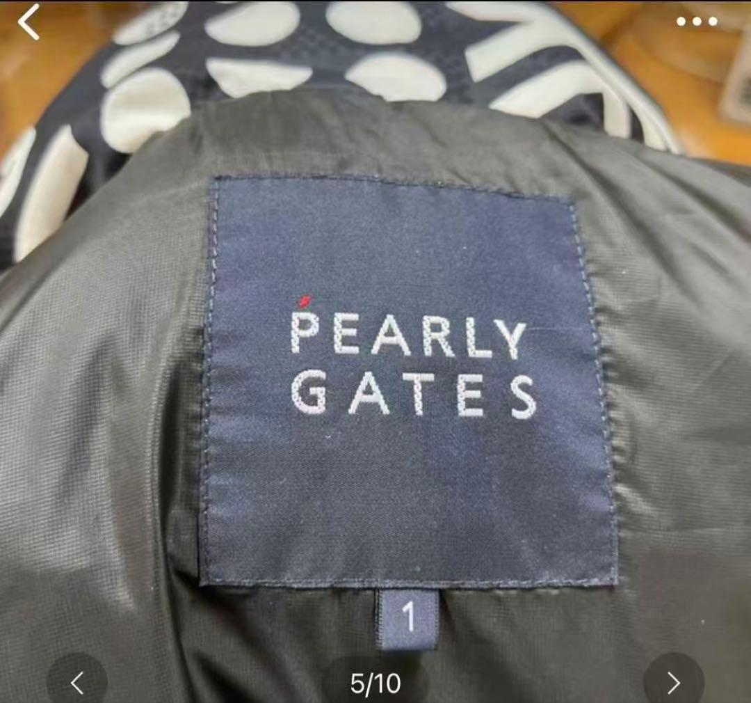 PEARLYGATESゴルフロゴ刺繍ダウンベスト新品未使用品サイズ1