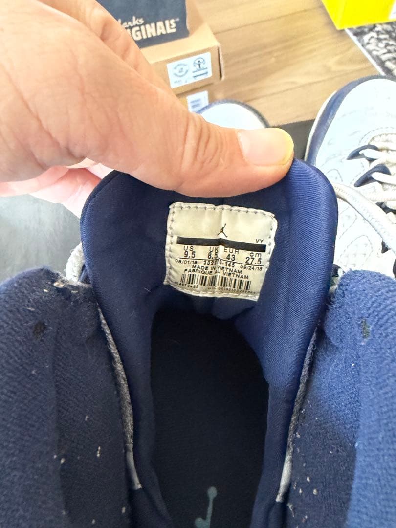 Air Jordan 23 ホワイト/ネイビー バスケットシューズ