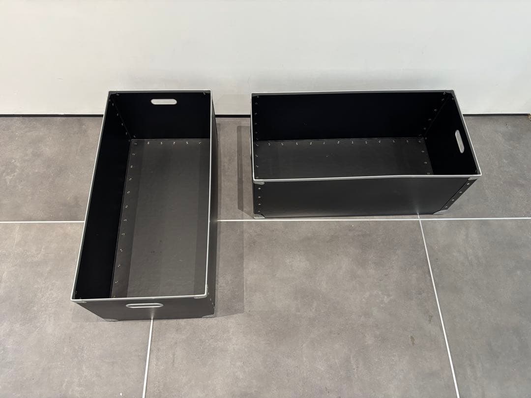750×350mm用 USM ハラー パスコBOX 色：ブラック2個セット