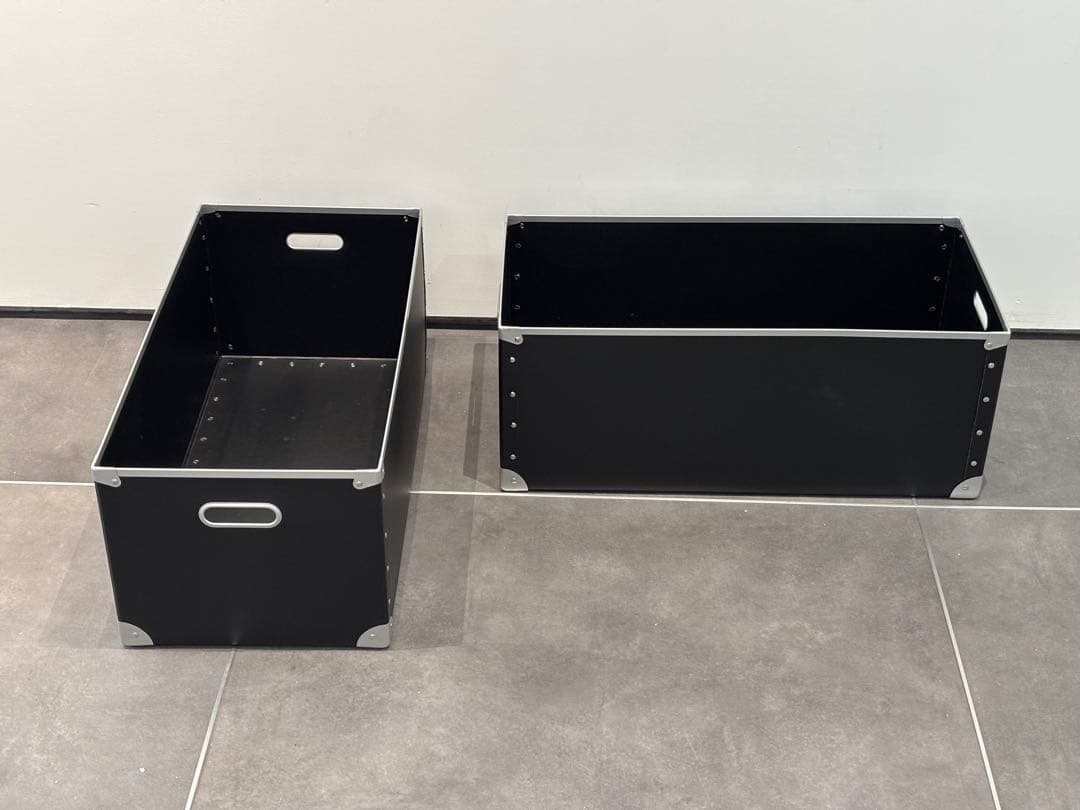 750×350mm用 USM ハラー パスコBOX 色：ブラック2個セット