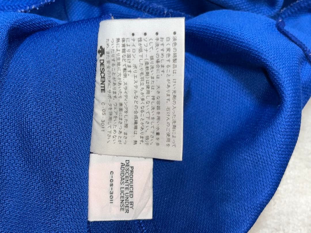 adidas 3本線テクノ トラックパンツブルー70s〜80sデサント社