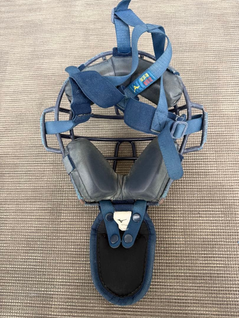 ミズノ 少年軟式野球用 キャッチャー防具6点セット Sサイズ ネイビー
