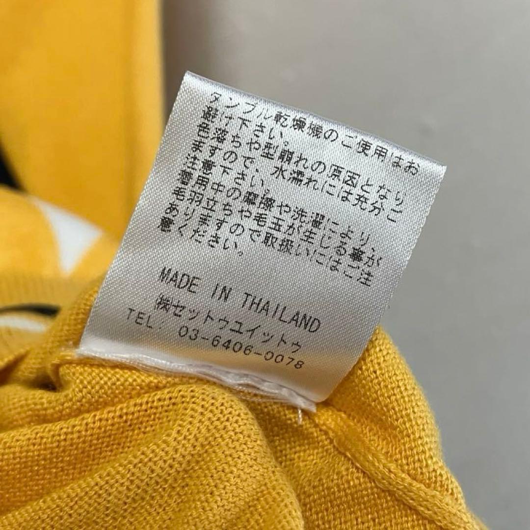 美品 admiral golf アーガイル ニットベスト イエロー アドミラル
