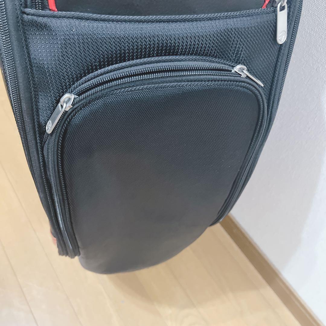 K264 TaylorMade キャディバッグ 赤黒 フード無し