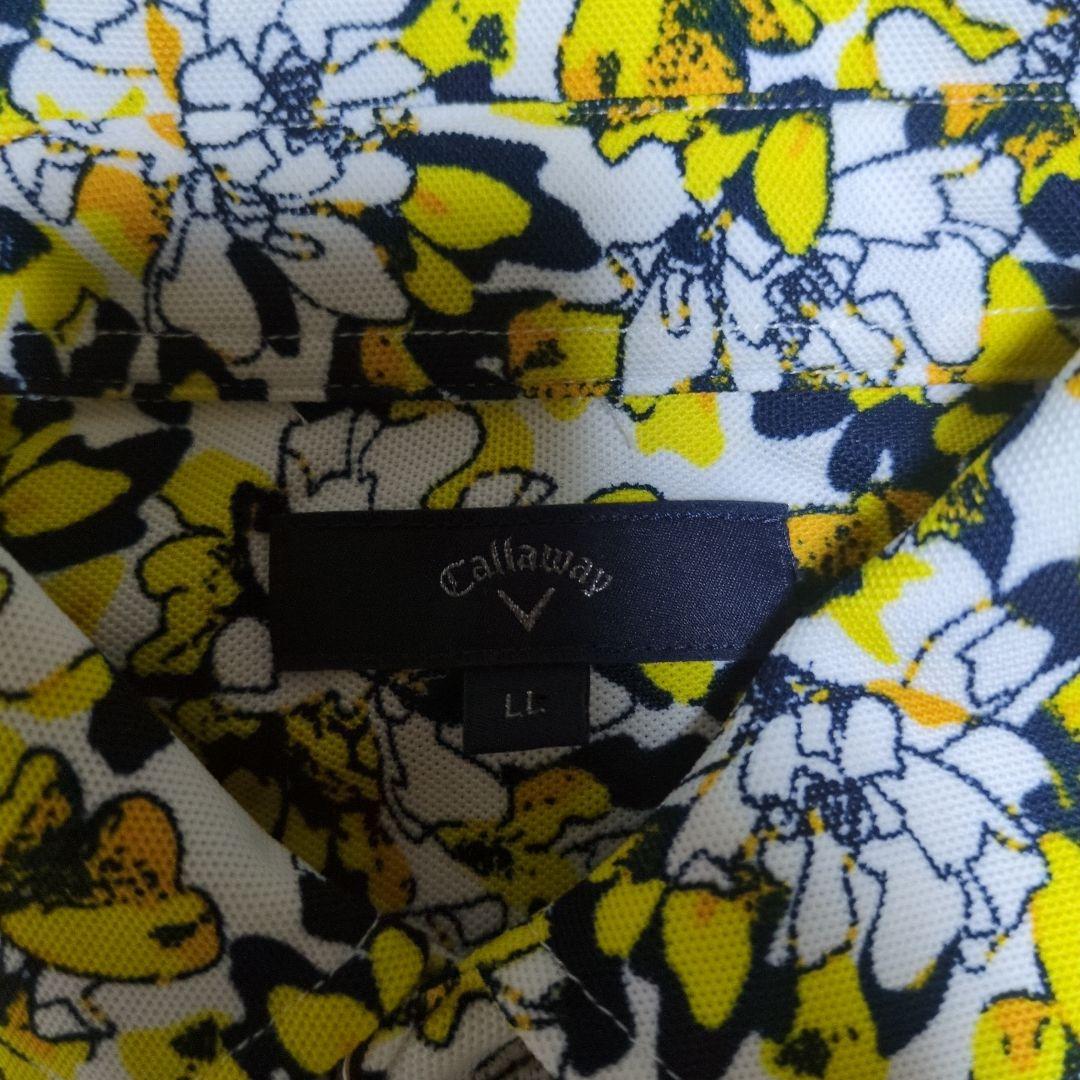 CALLAWAY 花柄 ネイビー　ロゴ　総柄　メンズシャツ　LL　2枚セット