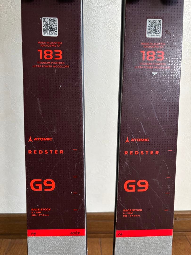 スキー ATOMIC REDSTER G9 RS REVOSHOCK 183cm r24