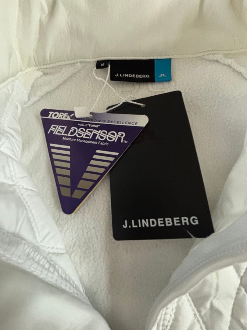 J.LINDEBERG ホワイト キルティングジャケット ゴルフM