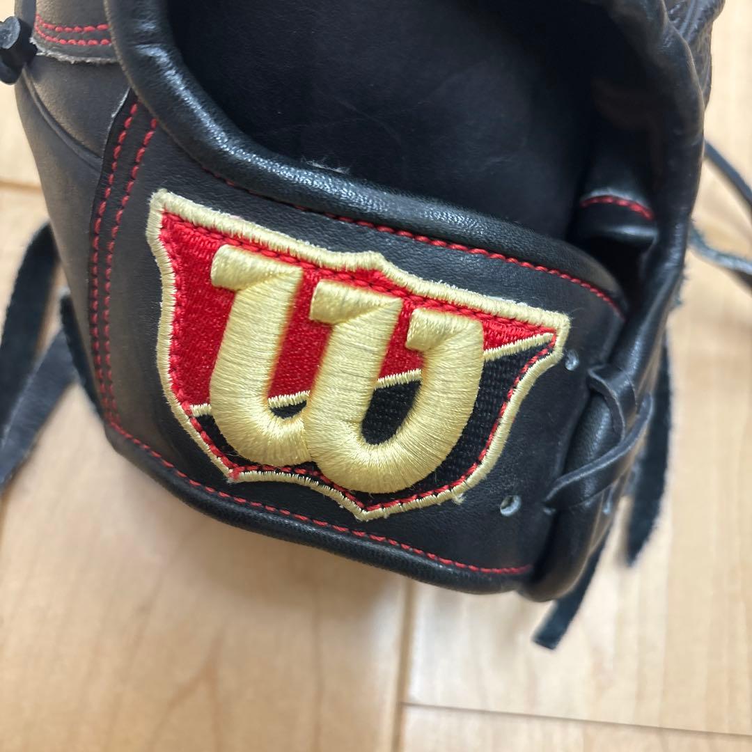 Wilson トレーニング　練習　野球グローブ 黒　硬式　軟式