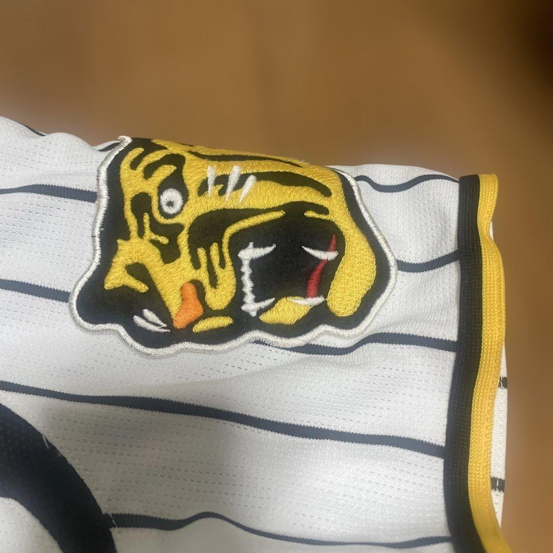 Lサイズ阪神タイガース Tigers 6番 レプリカユニフォーム 白 ストライプ
