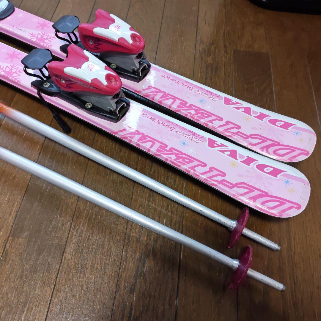 【送料込み】ジュニアスキーフルセット118m　21/22cm