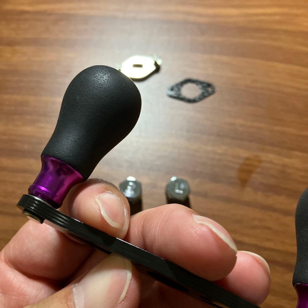 激レア　廃盤　バサート×ZPI 7×4 シマノ用　ベイトハンドル　75mm