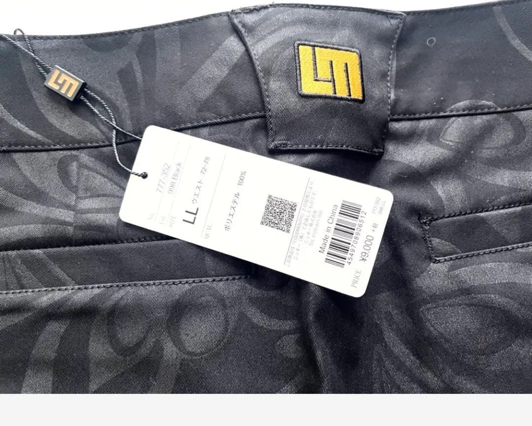 【新品タグ付き】LoudMouth LL 総柄　花柄　スカート ブラック