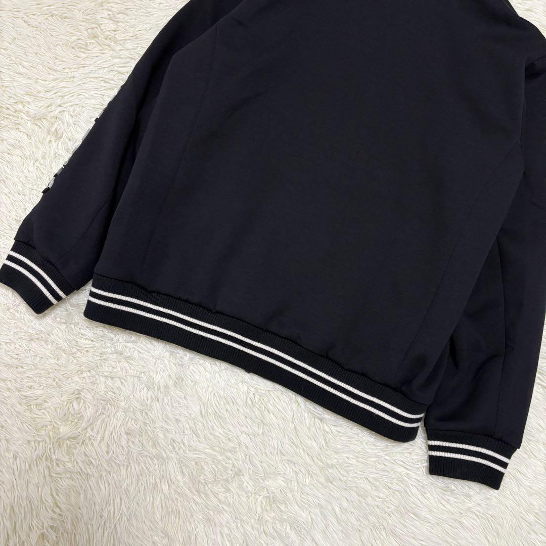 美品 カステルバジャック トラックジャケット ロゴ ジャージ ブラック XL