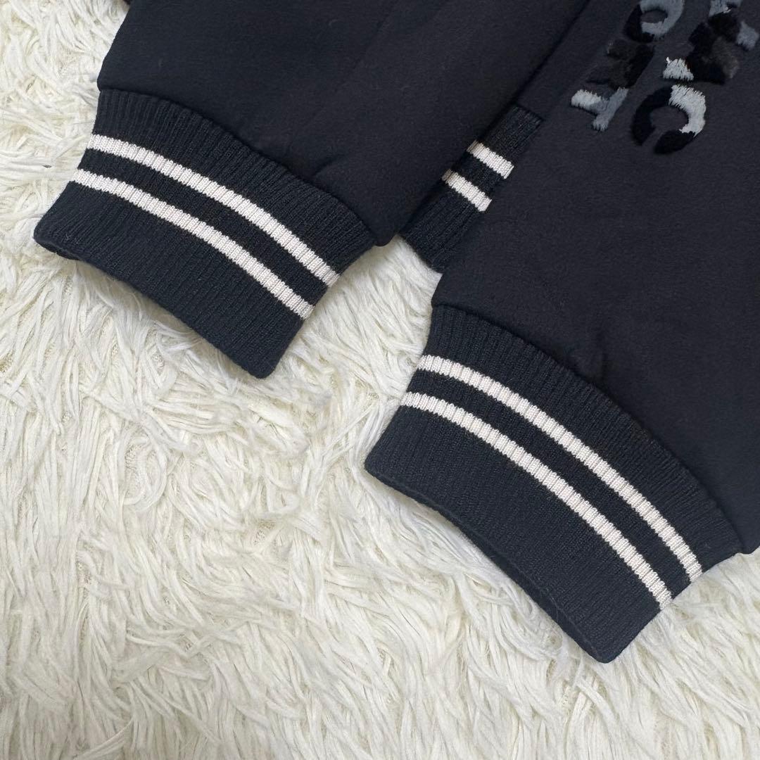 美品 カステルバジャック トラックジャケット ロゴ ジャージ ブラック XL