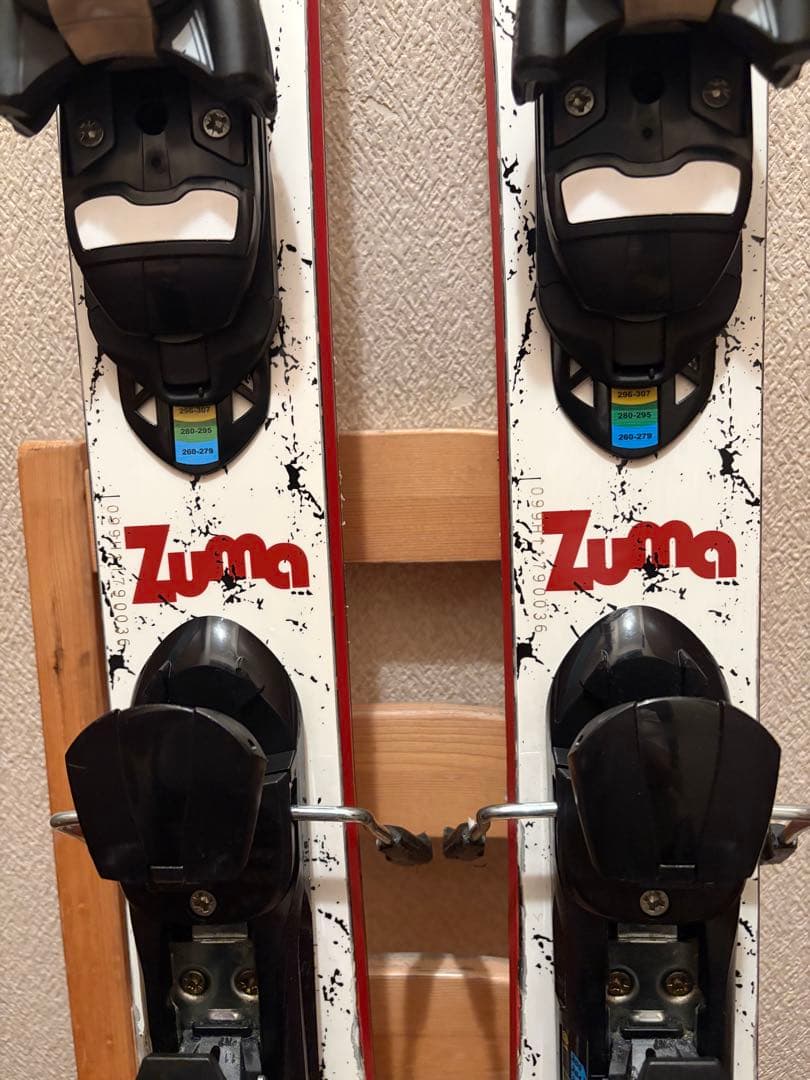 99cm　ZUMAショートスキー　ファンスキー　開放値設定　ビンディング