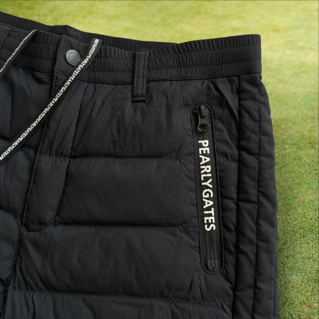未使用級　パーリーゲイツ　パンツ　黒　ブラック　6 XL 中綿　防寒　蓄熱　秋冬