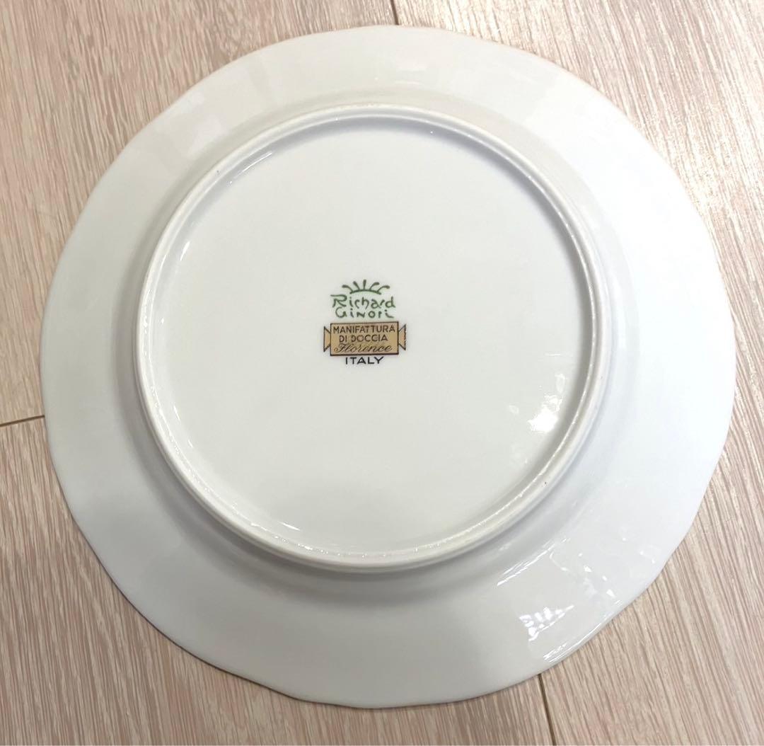 美品 リチャードジノリ 丸皿 ケーキ皿 小皿 イタリアンフルーツ柄 2枚セット