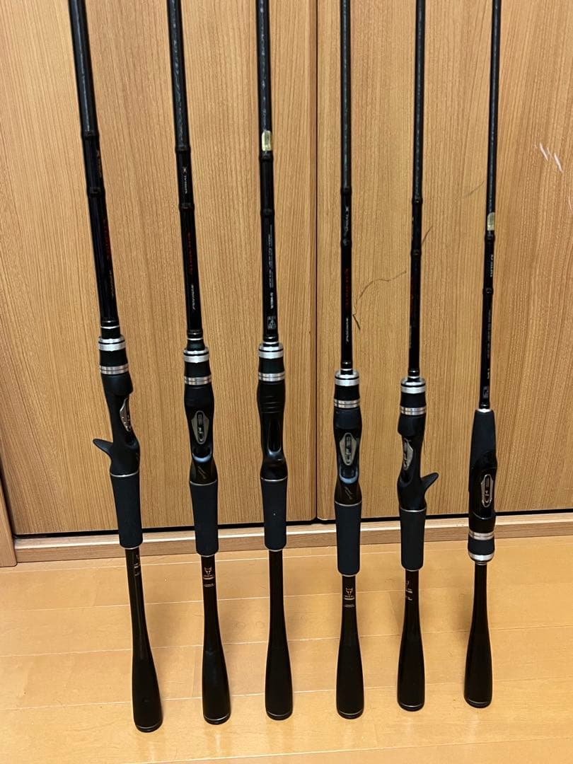 バス釣り引退セット13ポイズンアドレナバスロッド 6本セット