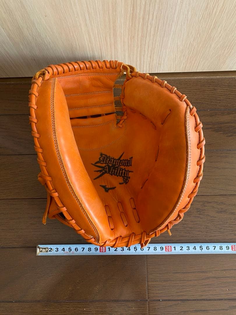ミズノ　軟式キャッチャーミット　ダイヤモンドアビリティ オレンジ