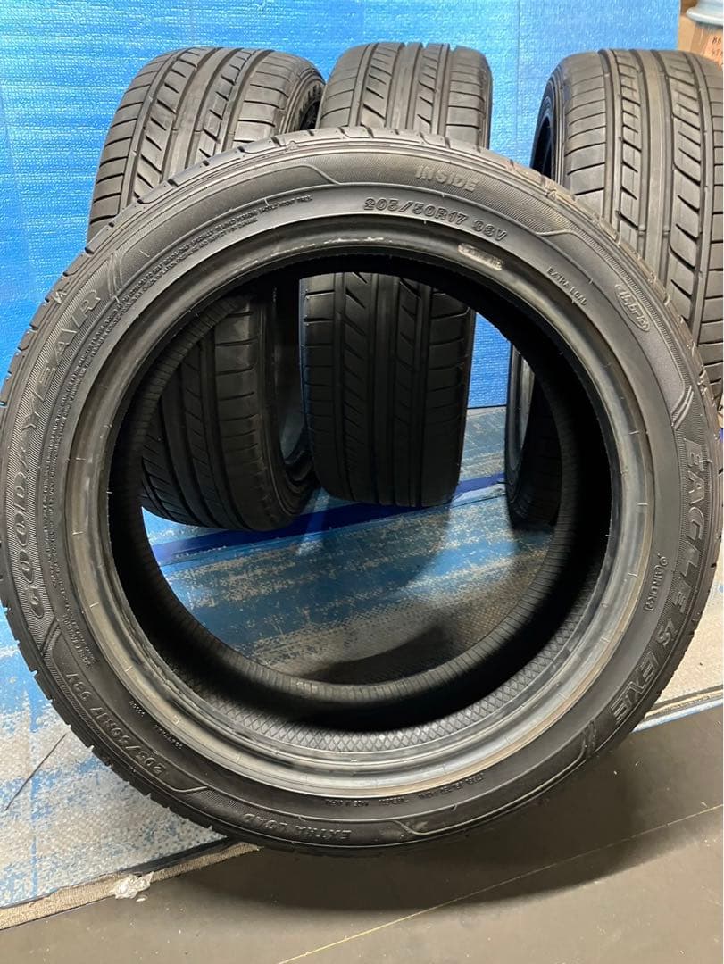 中古タイヤ4本セット205/50R17 93V GOODYEAR グッドイヤー