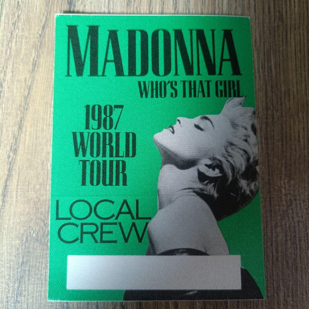 MADONNA 1987 バックステージ・パス スタッフ用ステッカー【非売品】