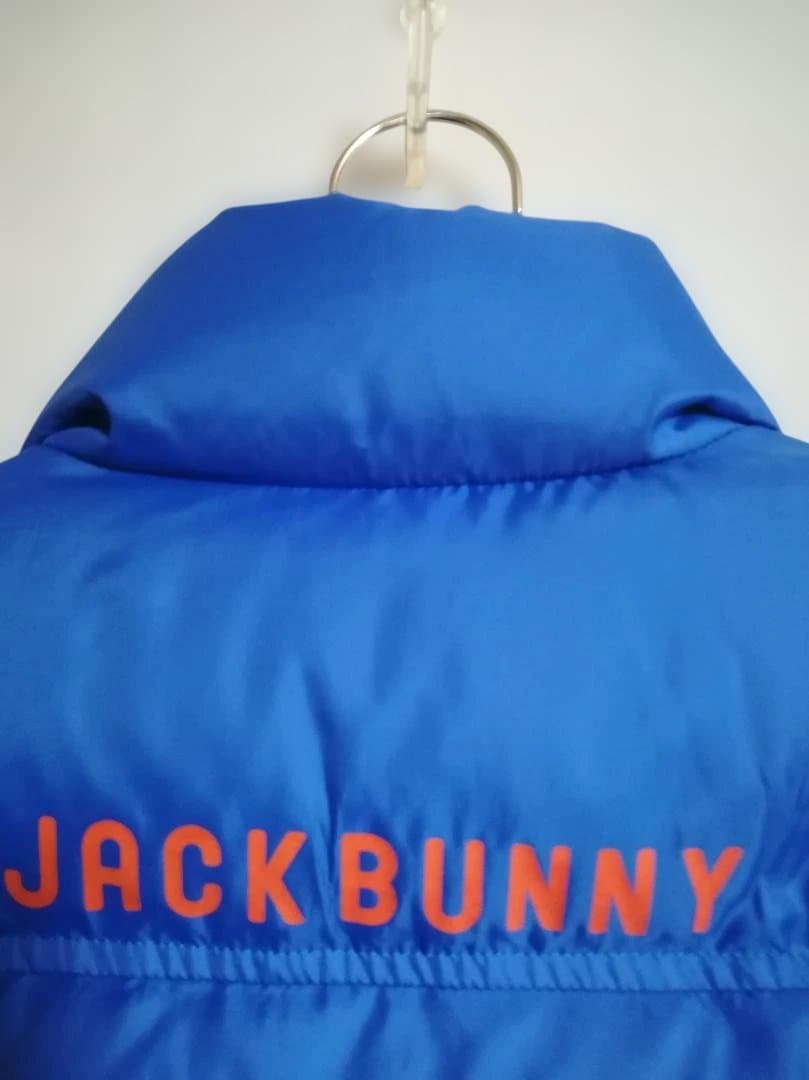 Jack Bunny!! ダウンベスト メンズゴルフウェア ブルー サイズ5