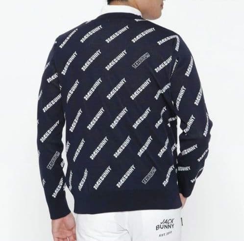 再再再値下げ新品　ジャックバニー　ニット4　紺ネイビー定価17600円