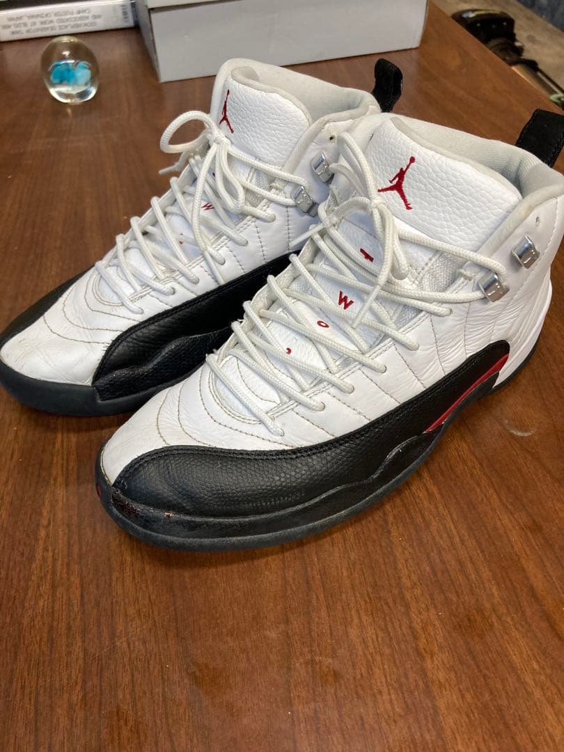 エアジョーダン12 Jordan ホワイト/ブラック/レッド27cm US9