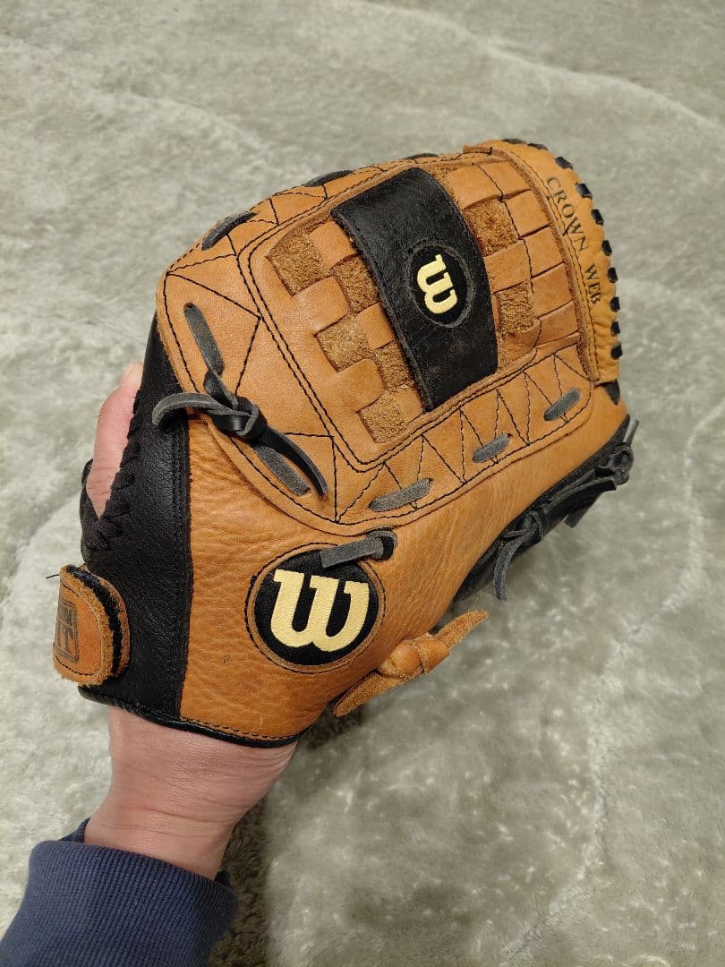 Wilson PRO 500 硬式グローブ オレンジ/黒