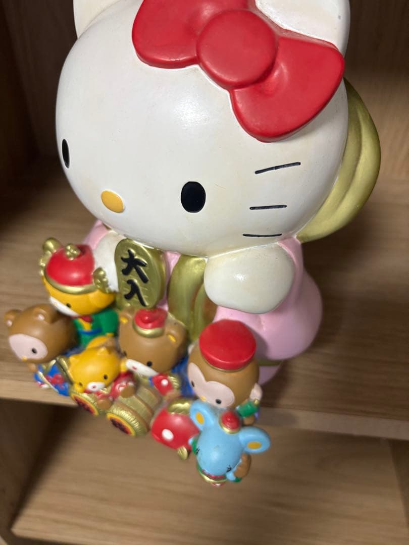 Hellokitty 七福神　貯金箱　陶器