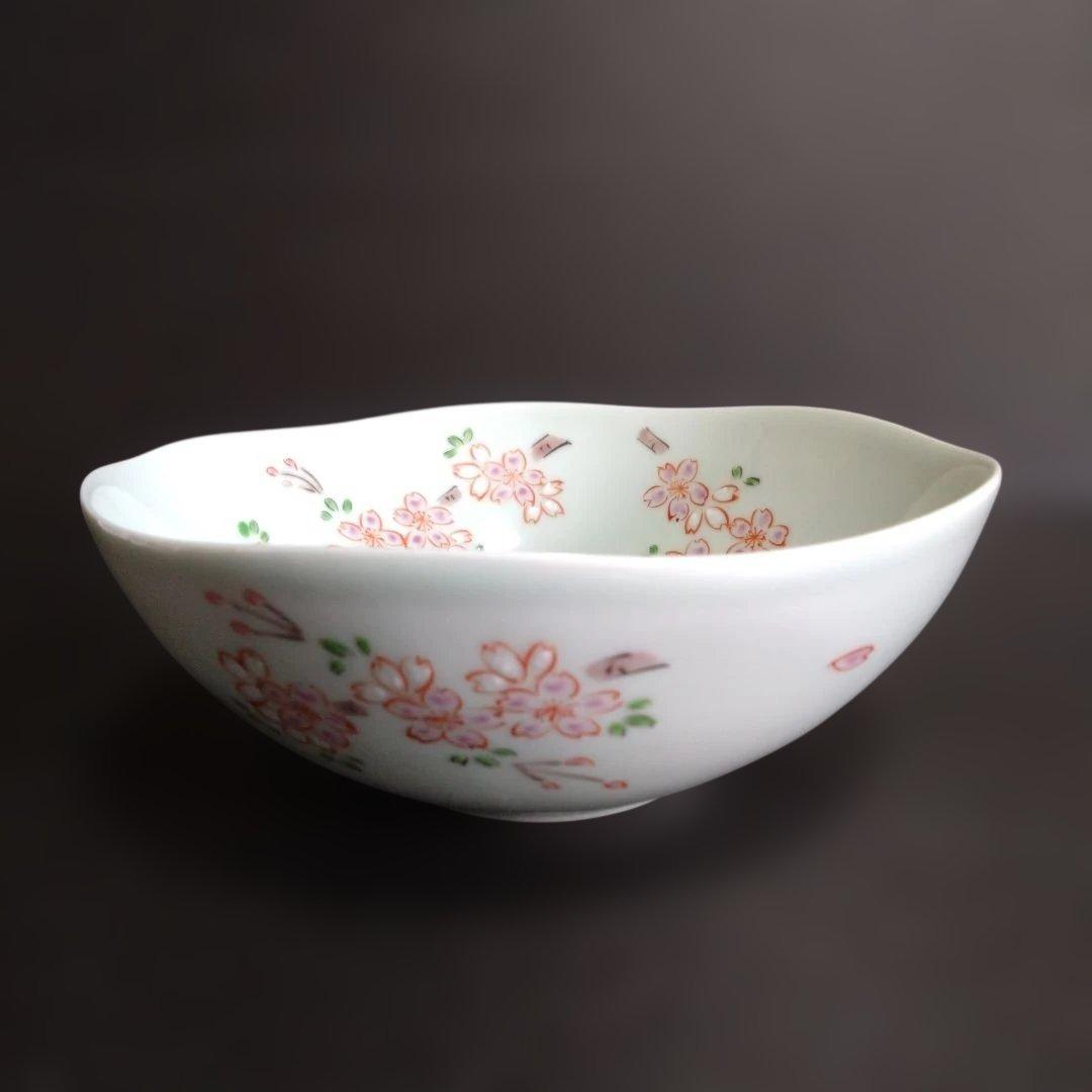 新品 有田焼 そうた窯 鉢 桜 惣太窯　料亭　お祝い