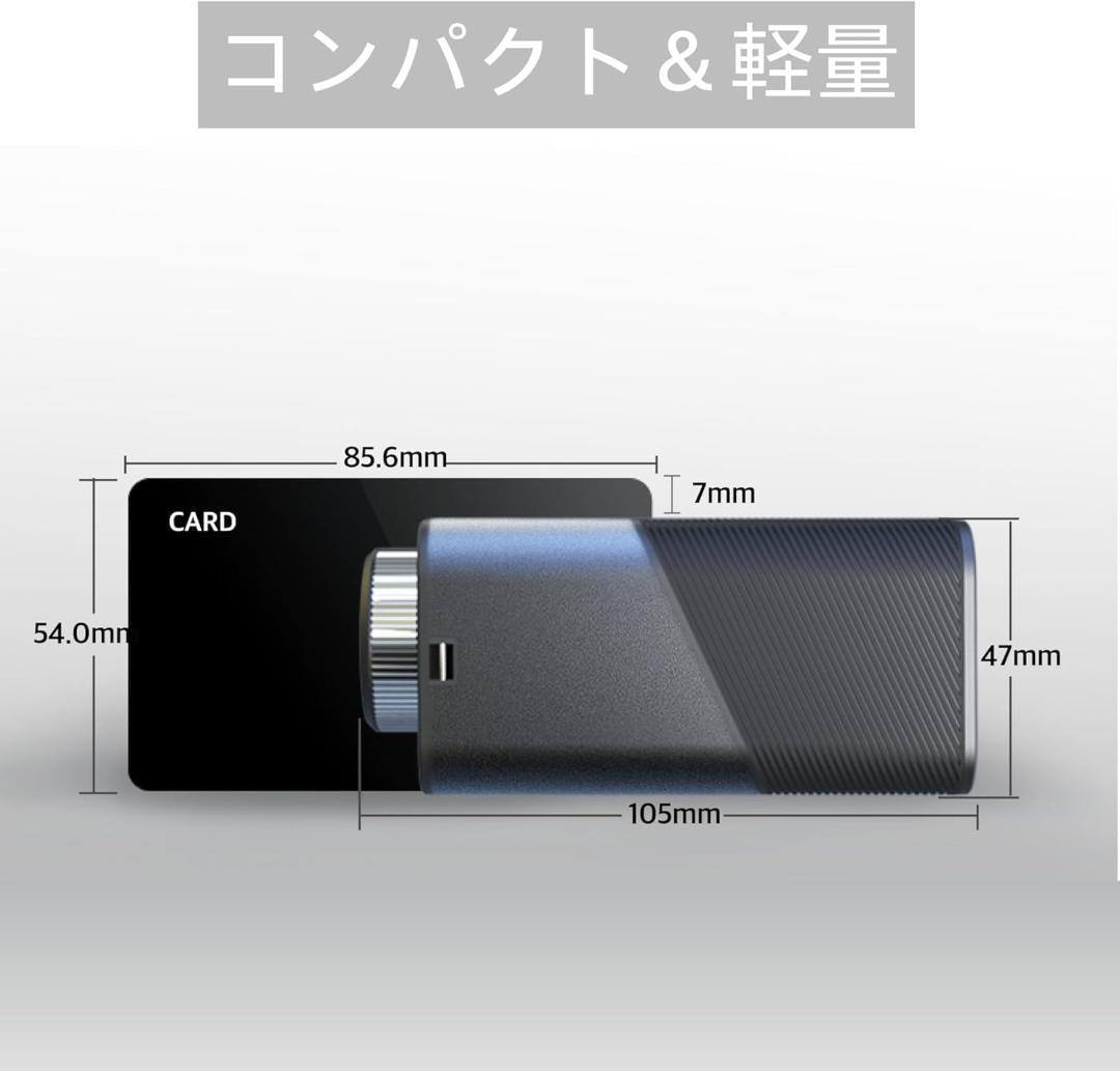ゴルフ レーザー距離計 超小型 単眼 1000M対応 ブラック 新品 モデル