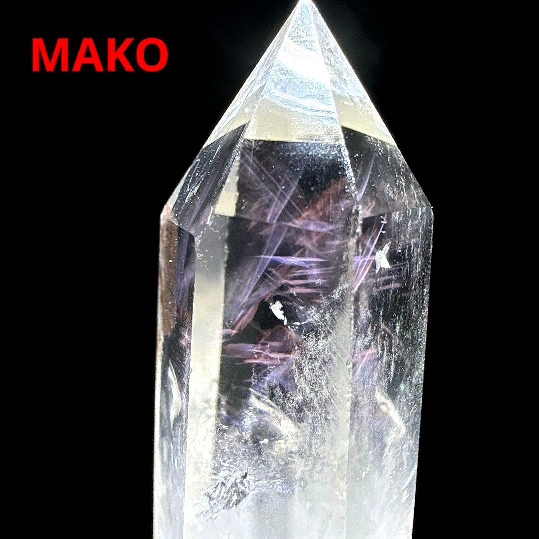 M1743☆ピンクエンジェルラダー水晶六角柱80g☆天然石　原石