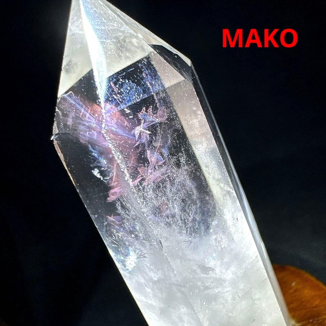 M1743☆ピンクエンジェルラダー水晶六角柱80g☆天然石　原石