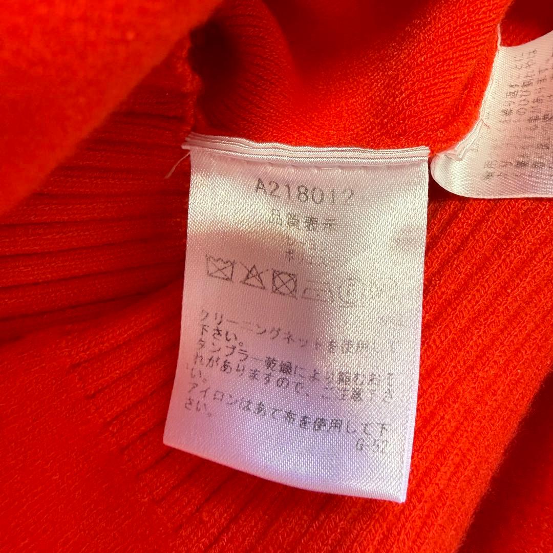 【アルチビオ】美品 ニットセーター オレンジ ロゴ 36サイズ S レディース